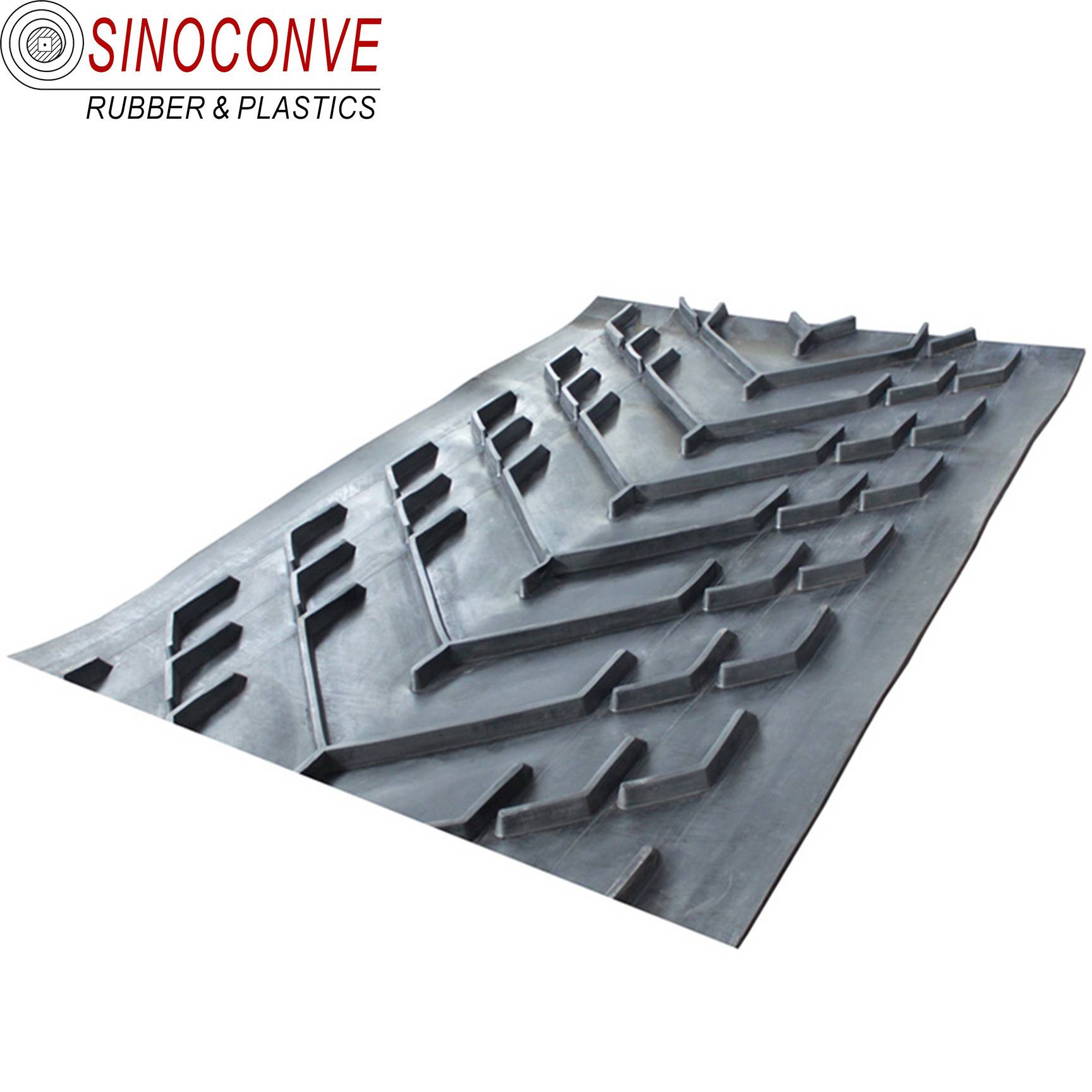 1600mm EP Heat Resistant Chevron Rubber Conveyor Belt for Inclined Conveying