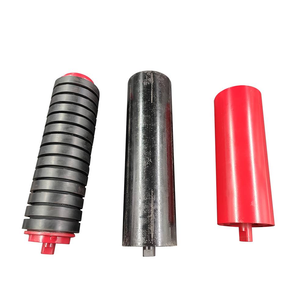 SINOCONVE Steel Conveyor Idler Roller with Single Sealed Bearing for Mining, Grain and Chemical Material Handling