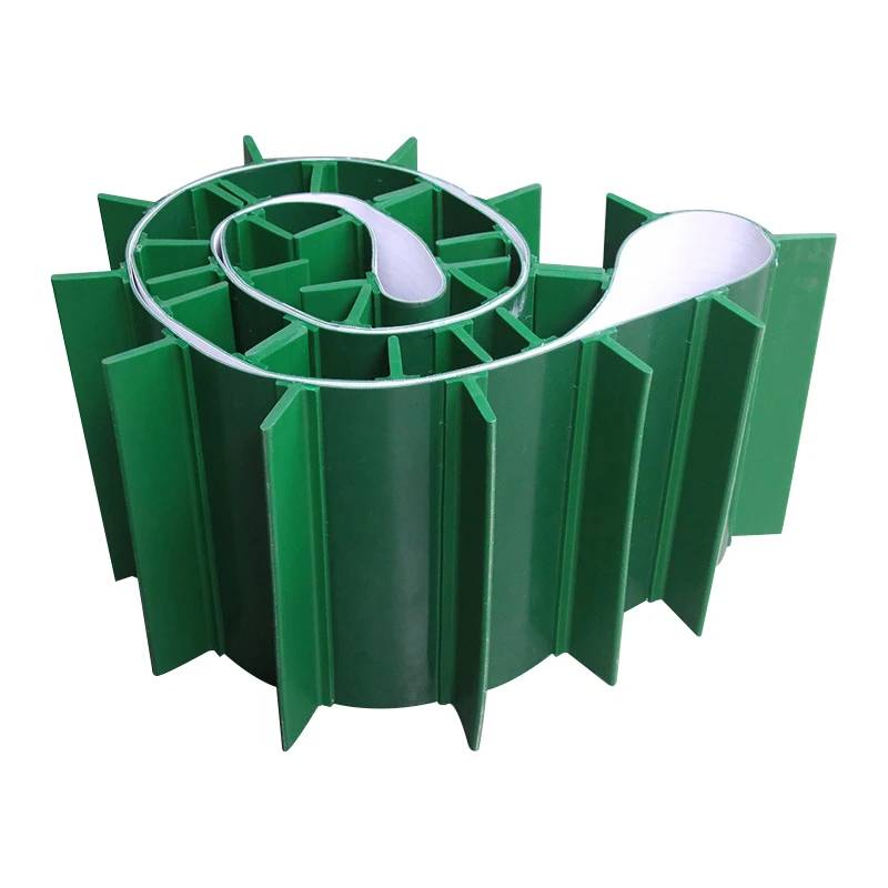حزام ناقل صناعي عالي الجودة من مادة PVC خضراء خشنة السطح بسمك 6.0 مم من شركة SINOCONVE