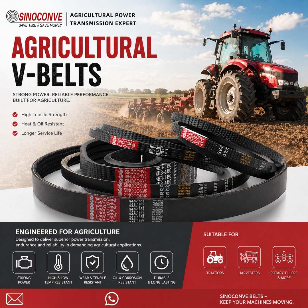 AGRICULTURAL V BELTS: Reliable Power for Modern Farming
