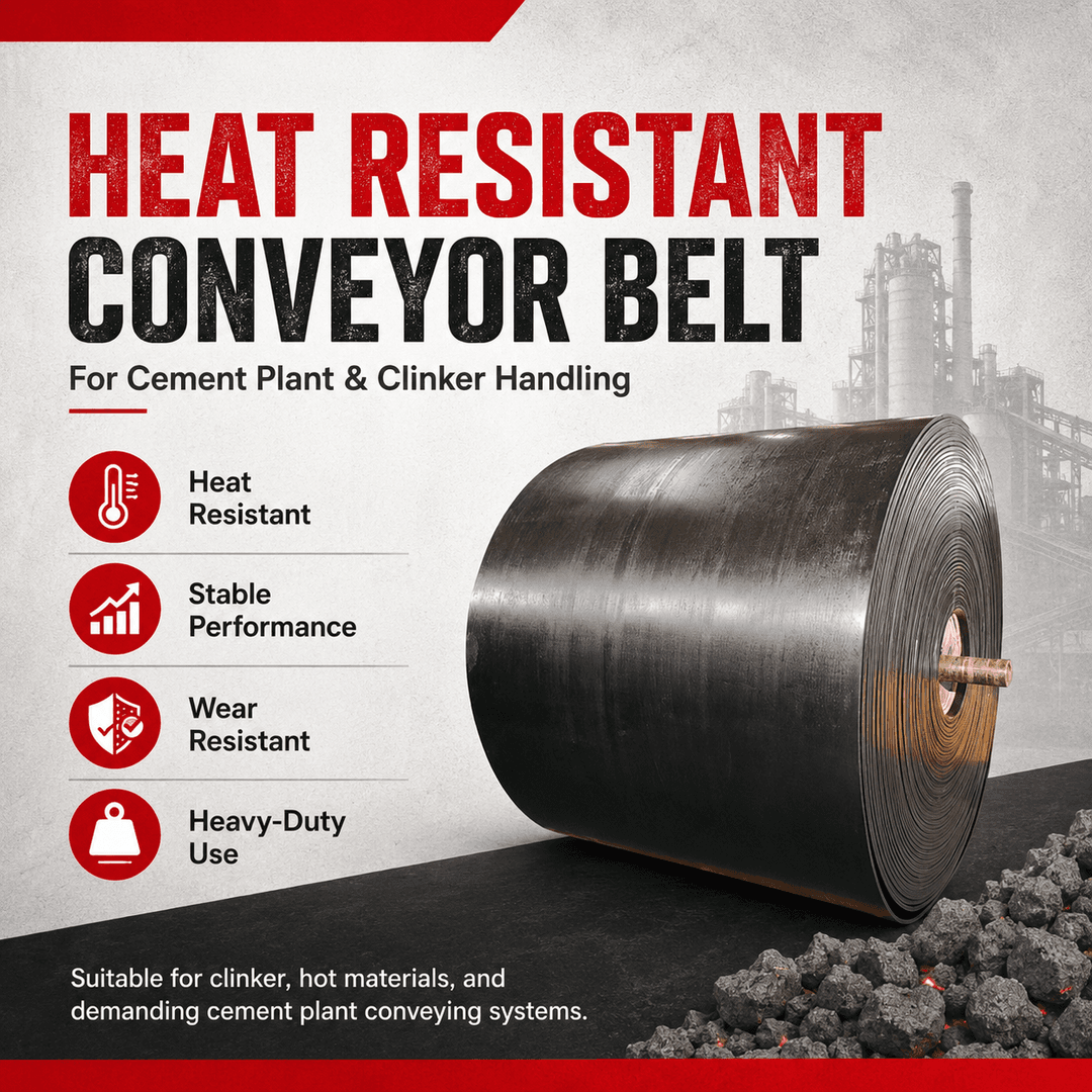 Heat Resistant Conveyor Belt for Cement Plant Clinker Handling