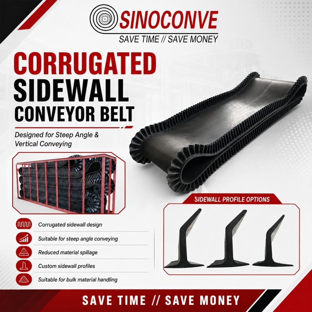 Abrasion Resistant Conveyor Belt Guide for Quarry and Steep-Angle Conveying