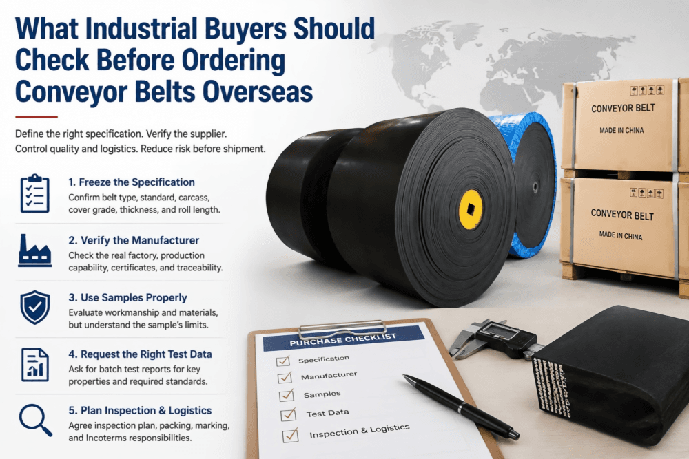 What Industrial Buyers Should Check Before Ordering Conveyor Belts Overseas