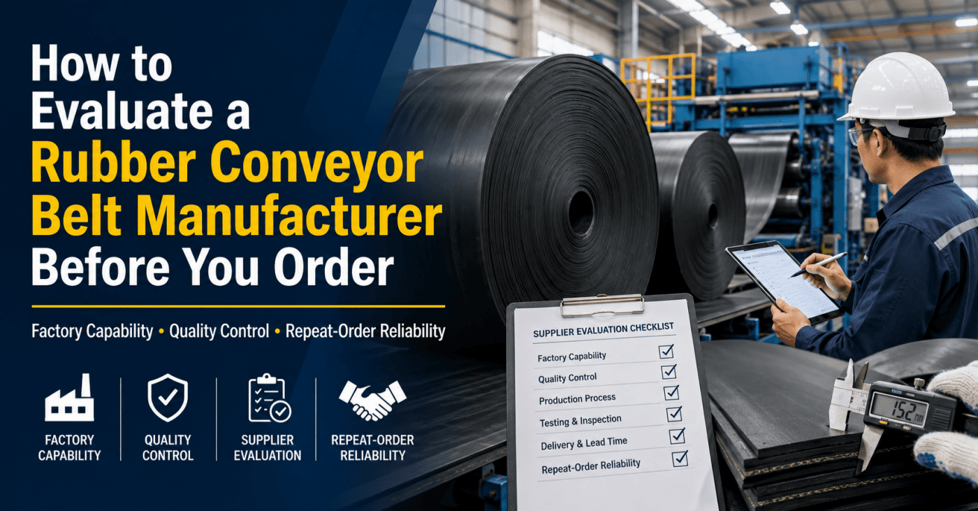 How to Evaluate a Rubber Conveyor Belt Manufacturer in China for Long-Term Supply