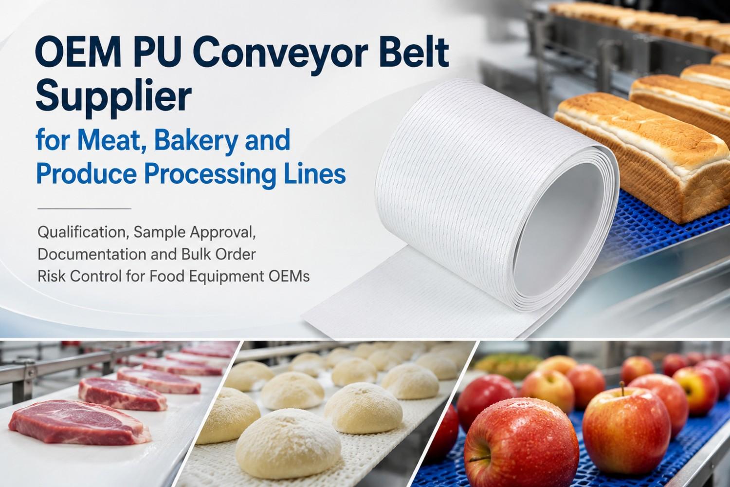 OEM PU Conveyor Belt Supplier for Meat, Bakery and Produce Processing Lines