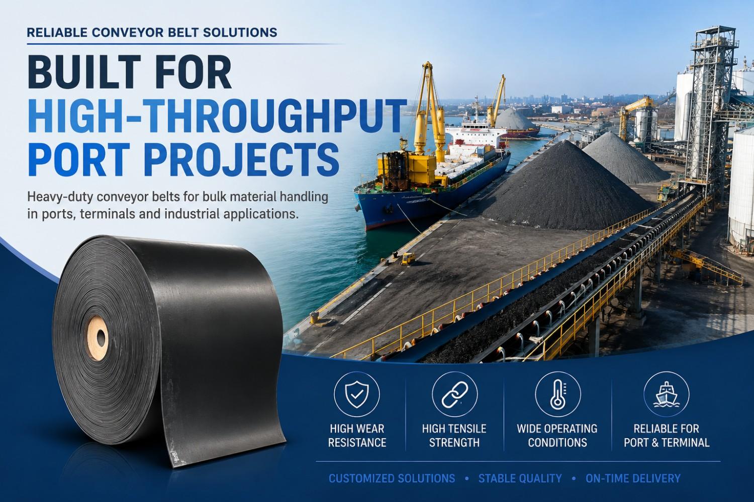 Bulk Material Handling Conveyor Belt Manufacturer for High-Throughput Port Projects
