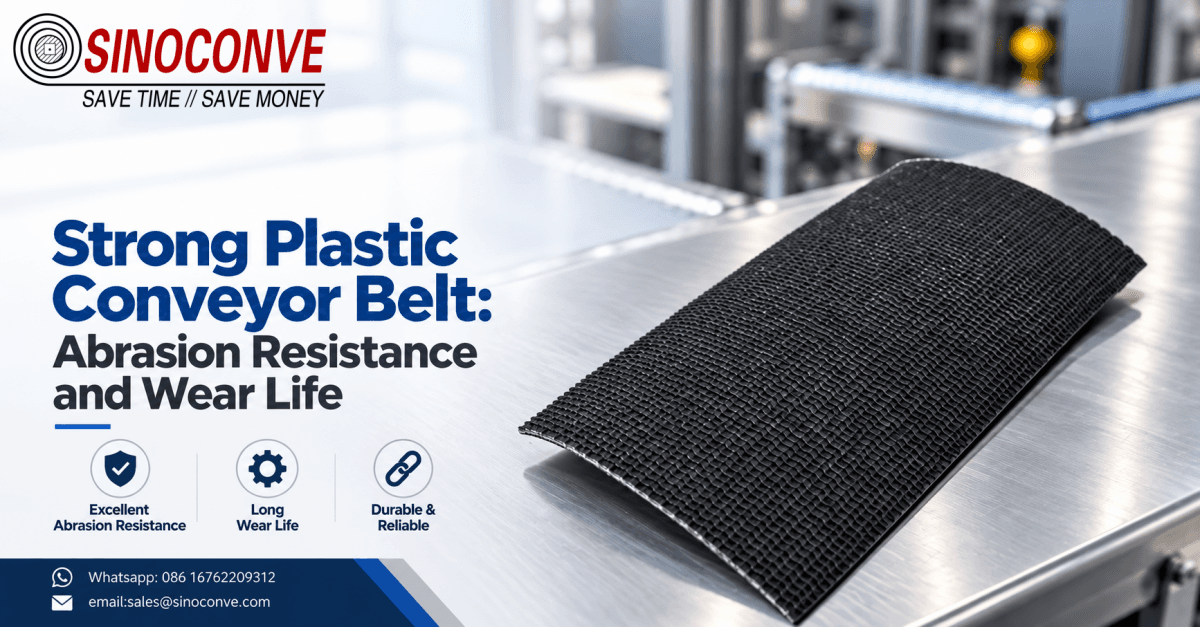 Strong Plastic Conveyor Belt: Abrasion Resistance and Wear Life