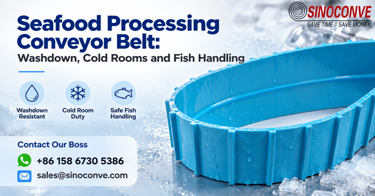 Seafood Processing Conveyor Belt: Washdown, Cold Rooms and Fish Handling