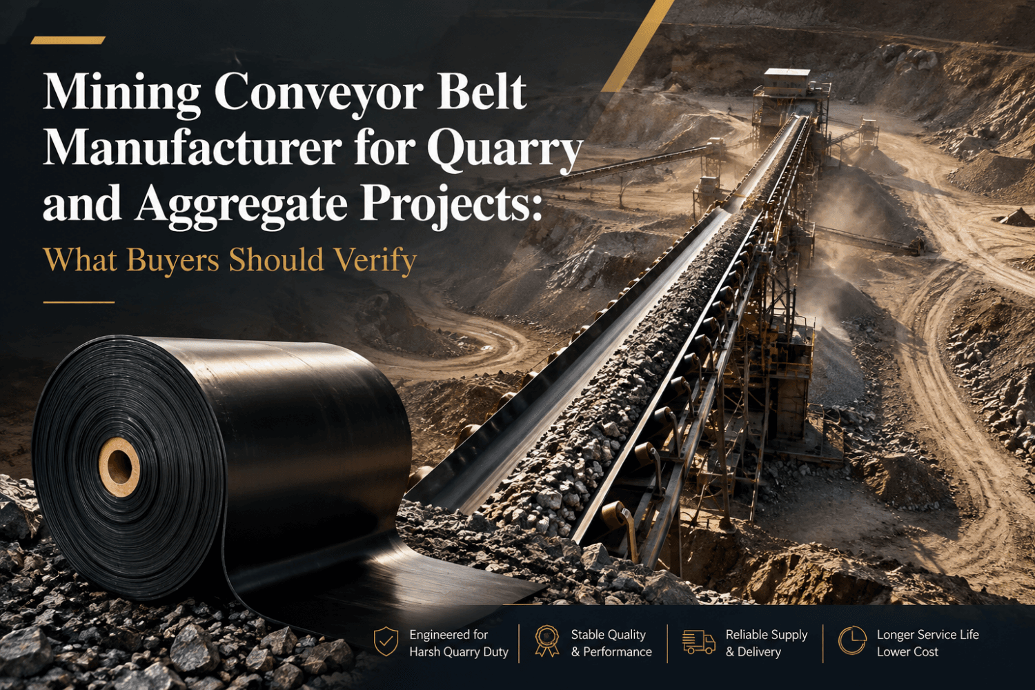 Mining Conveyor Belt Manufacturer for Quarry and Aggregate Projects: What Buyers Should Verify