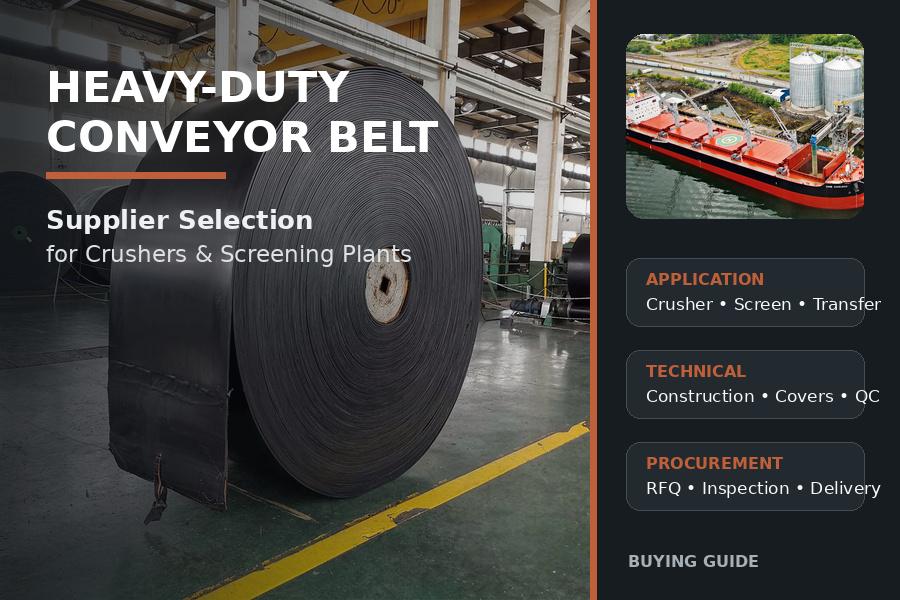 Heavy-Duty Rubber Conveyor Belt Supplier Selection for Crushers and Screening Plants