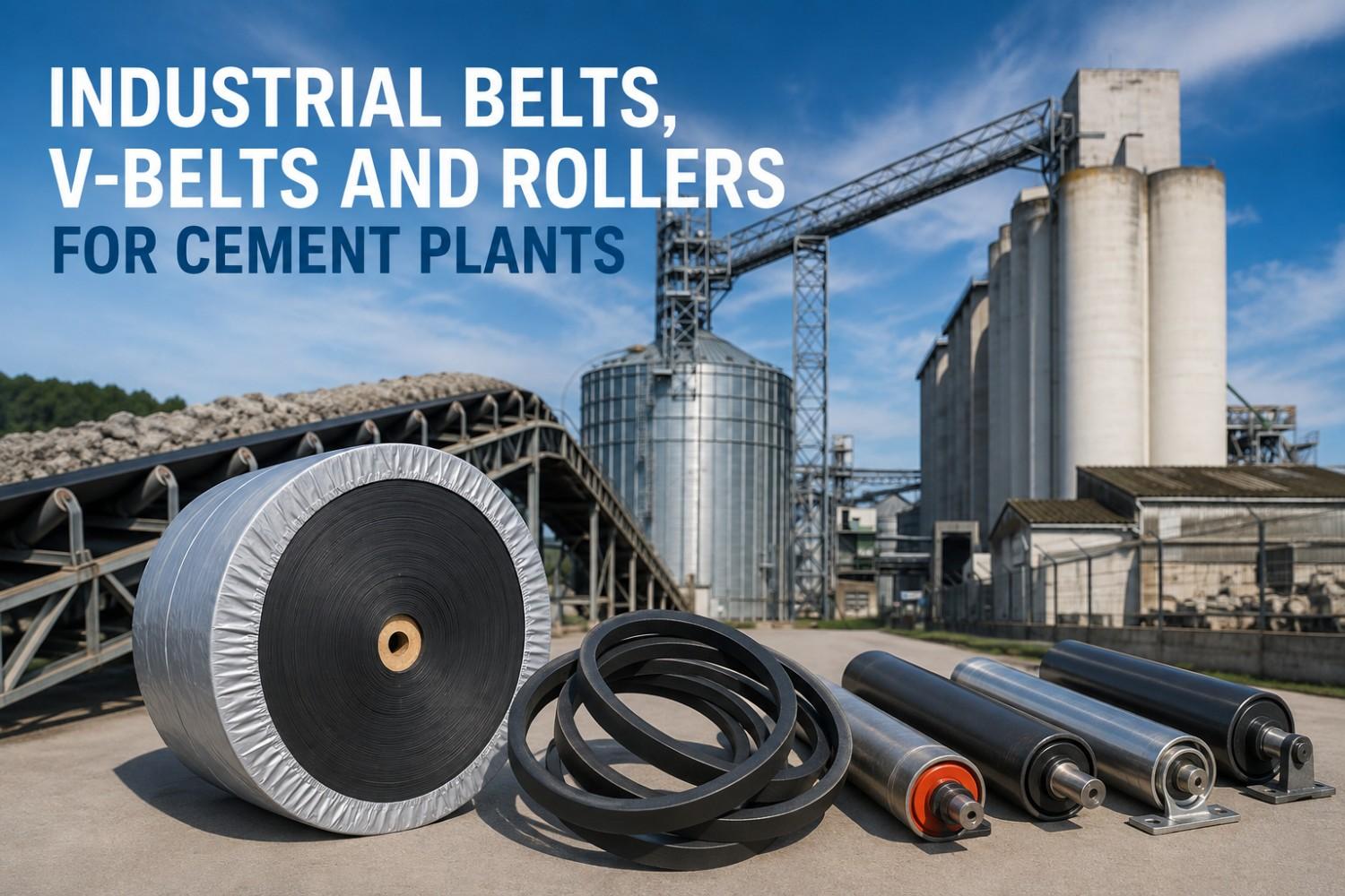 Industrial Belt Manufacturer for Cement Plants: Conveyor Belts, V-Belts and Rollers from One Supplier