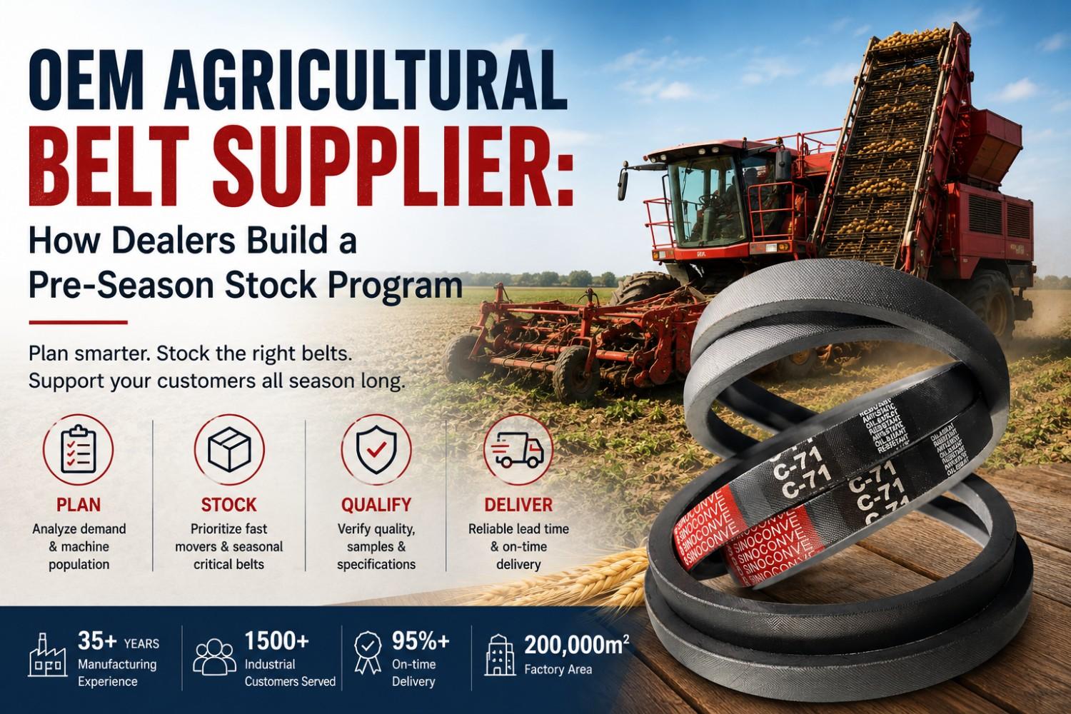 OEM Agricultural Belt Supplier: How Dealers Build a Pre-Season Stock Program