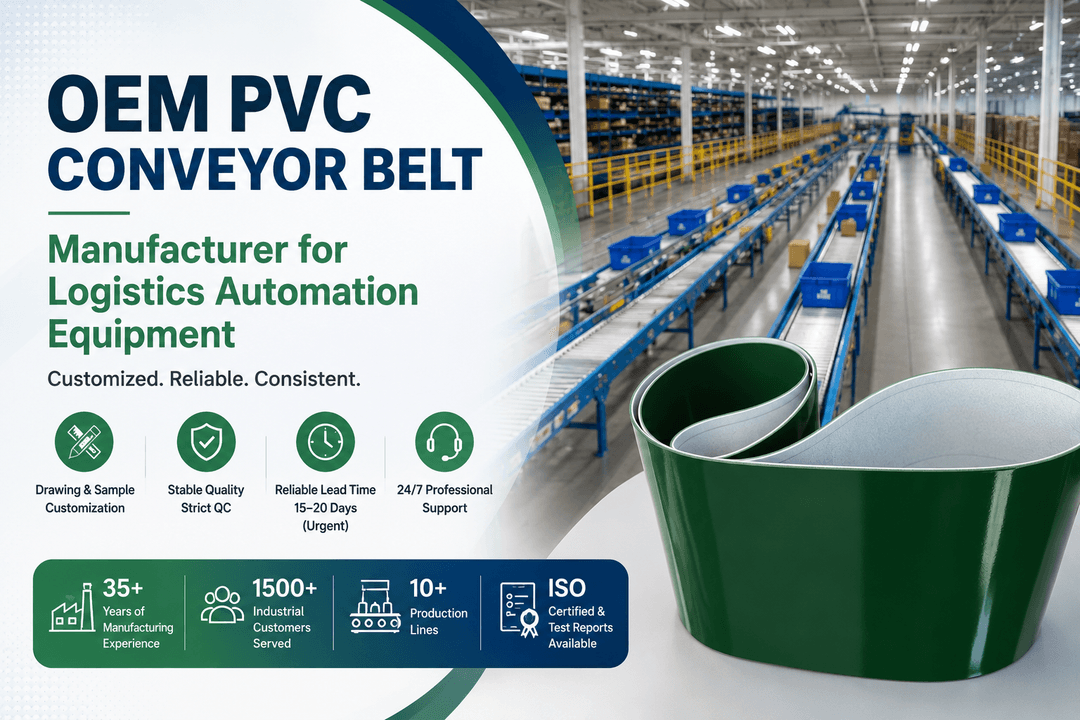 Rough Top Conveyor Belt Supplier for Carton, Bag and Box Handling