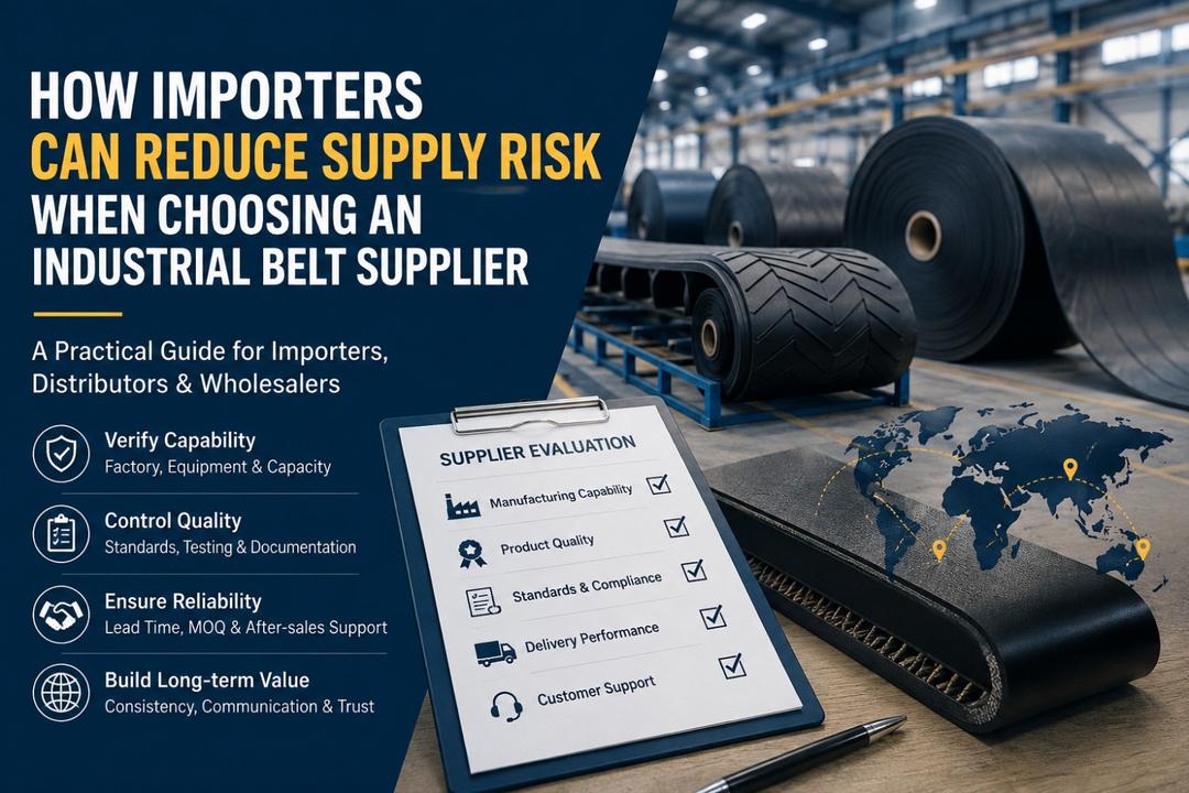 How Importers Can Reduce Supply Risk When Choosing an Industrial Belt Supplier