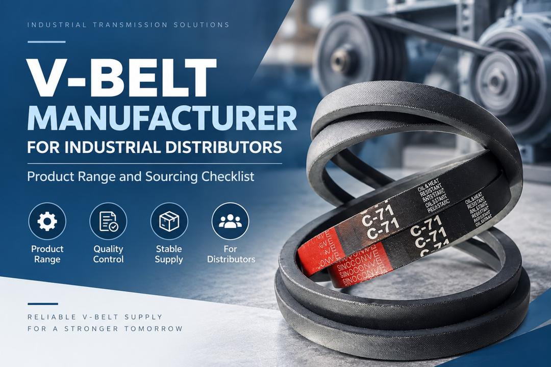 V-Belt Manufacturer for Industrial Distributors: Product Range and Sourcing Checklist
