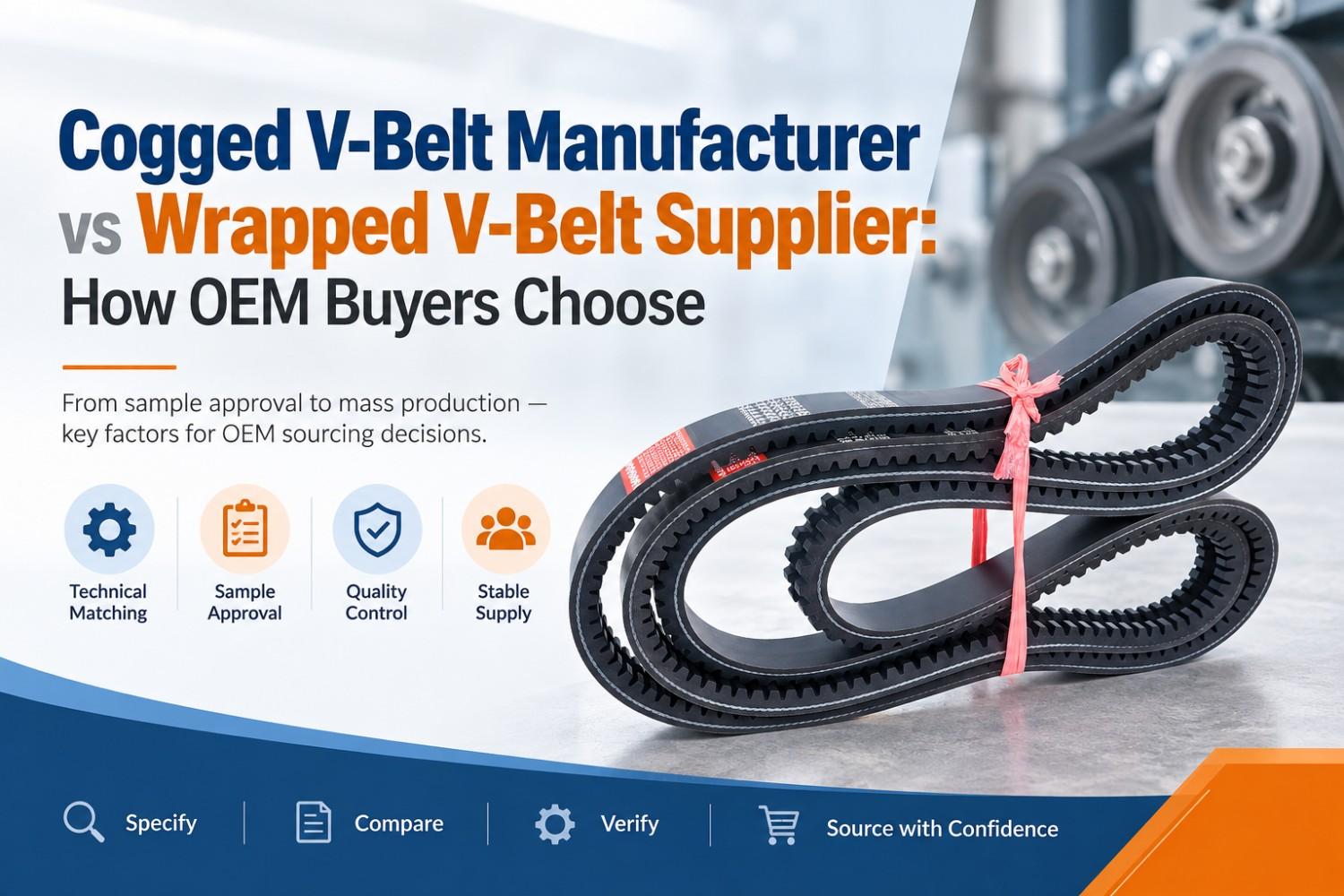 Cogged V-Belt Manufacturer vs Wrapped V-Belt Supplier: How OEM Buyers Choose