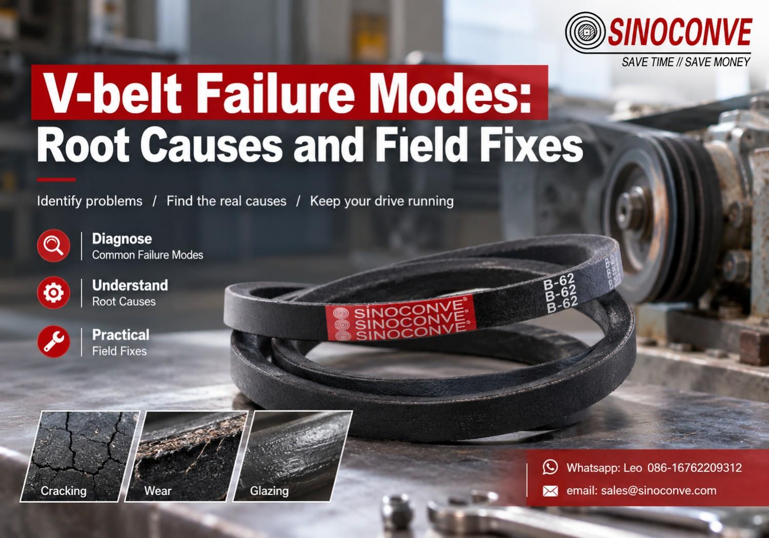 V-belt Failure Modes: Root Causes and Field Fixes