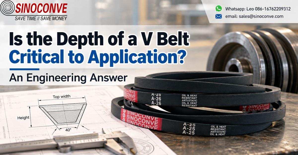 Is the Depth of a V Belt Critical to Application? An Engineering Answer