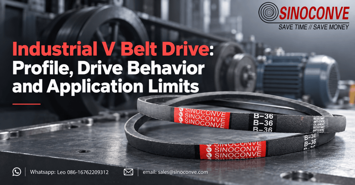 Industrial V Belt Drive: Profile, Drive Behavior and Application Limits