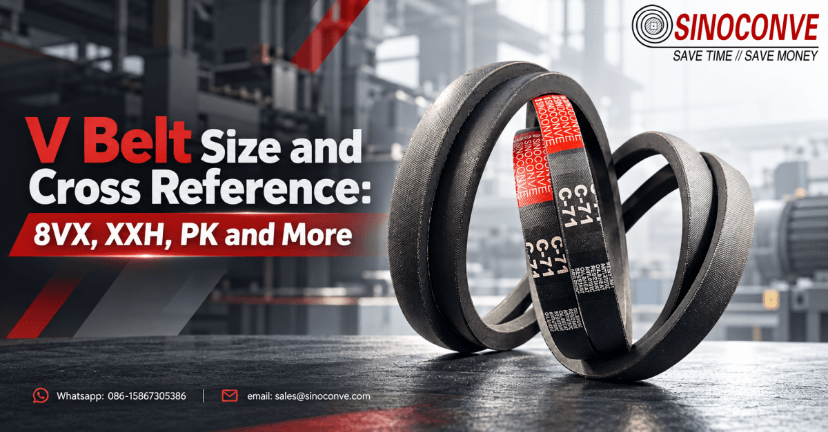 V Belt Size and Cross Reference: 8VX, XXH, PK and More