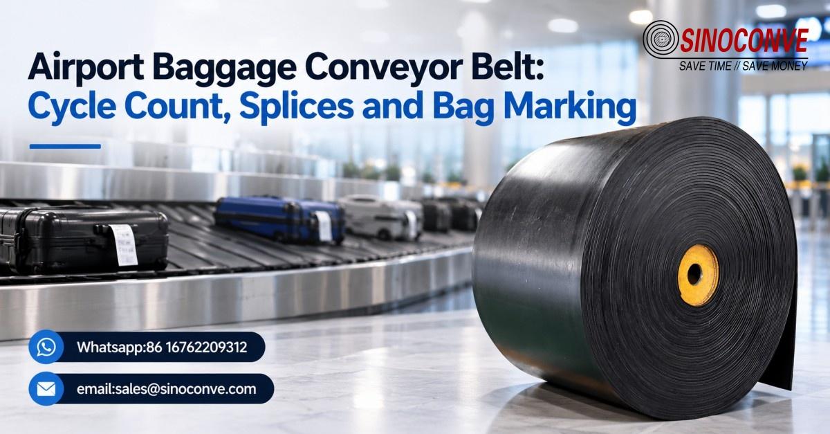 Airport Baggage Conveyor Belt: Cycle Count, Splices and Bag Marking